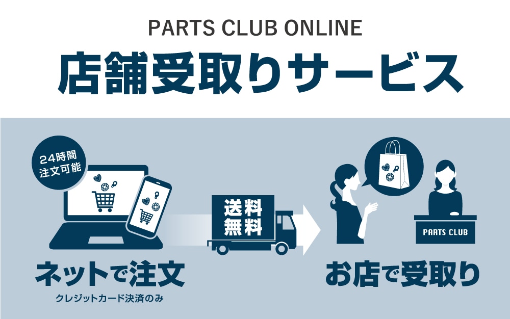 パーツクラブ・オンライン 店舗受取りサービス | Parts Club
